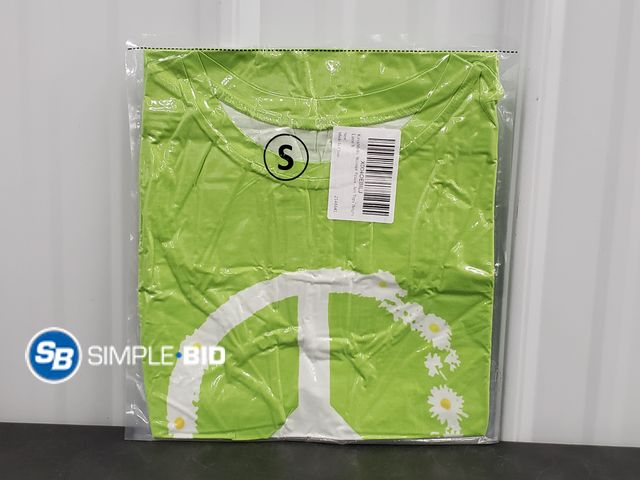 Lot 58-40448 - Keva Molly Women's Peace T Shirt Bright Lime - Size S - New