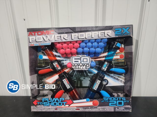 Lot 58-28453 - New Atomic Power Popper -- Pump to shoot -- shoots up to 20ft
