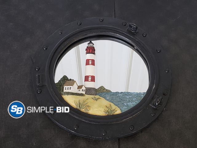 Lot 58-68205 - Lighthouse Mirror Wall Decore