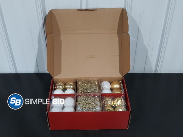 Lot 58-26435 - CHRISTMAS IN JULY!!  DomeStar 112 Piece Christmas Ball Ornaments