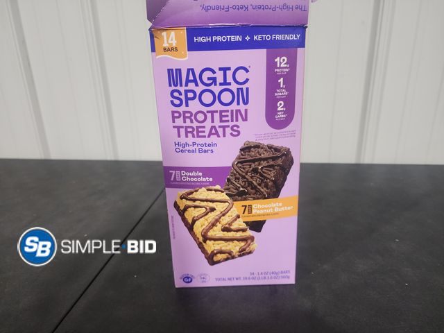 Lot 58-26200 - Magic Spoon Protein Treats 12 bars - Double chocolate - Chocolate Peanut butter