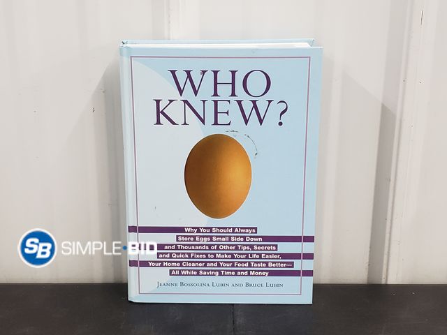 Lot 58-72061 - Who Knew? Book
