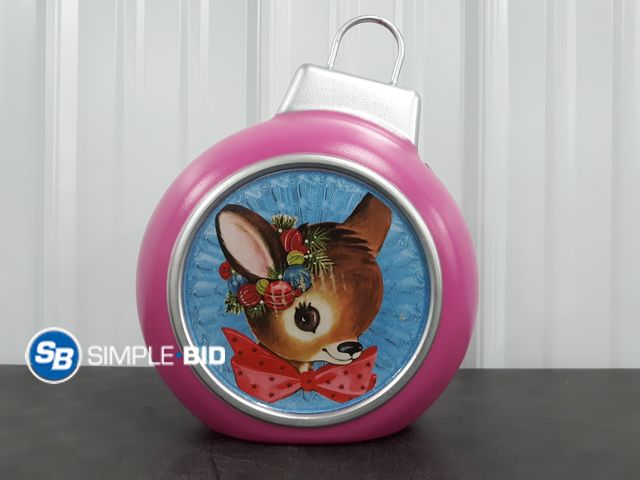 Lot 58-37211 - New Mr. Christmas Decorative 11.5-inch Blow Mold Ornament, Pink