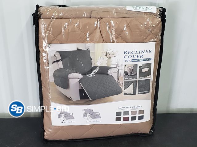 Lot 58-68837 - Recliner Cover - 100% Waterproof - New - Brown