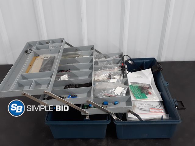 Lot 58-38218 - Fishing Tackle box with speaker Accessories and fiber Optic items