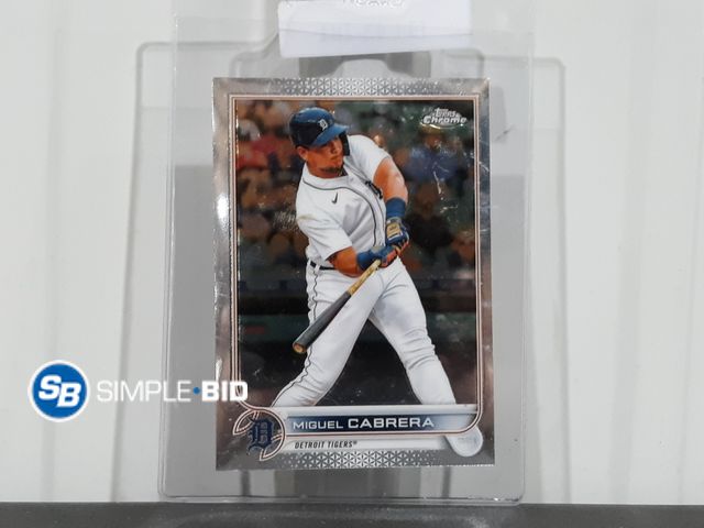 Lot 58-28752 - Detroit Tigers Miguel Cabrera Card - Topps 2022