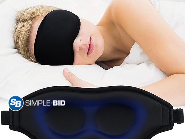 Lot 58-32860 - Lot of (10) New Sleep Mask for Women Man- Full Coverage Blackout, Upgraded Wide 3D Contour Sleeping ...