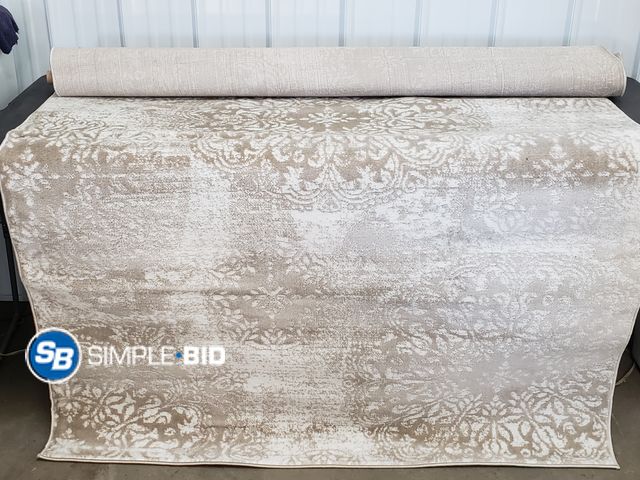 Lot 58-75876 - Unique Loom Monaco Collection Area Rug 5'x8' Beige/Cream Pattern - Very Light Use