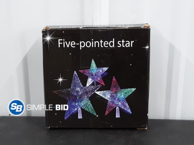 Lot 58-29604 - New Five Point Star Tree Topper