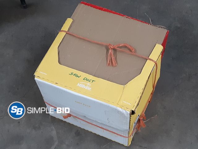 Lot 58-37142 - Box Full of Saw Dust - Approx 14"x16"x15.5"