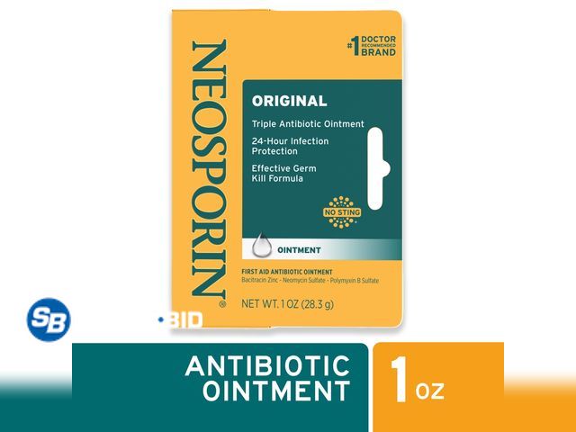 Lot 58-53449 - New Neosporin Original First Aid Antibiotic Bacitracin Ointment, 1 oz