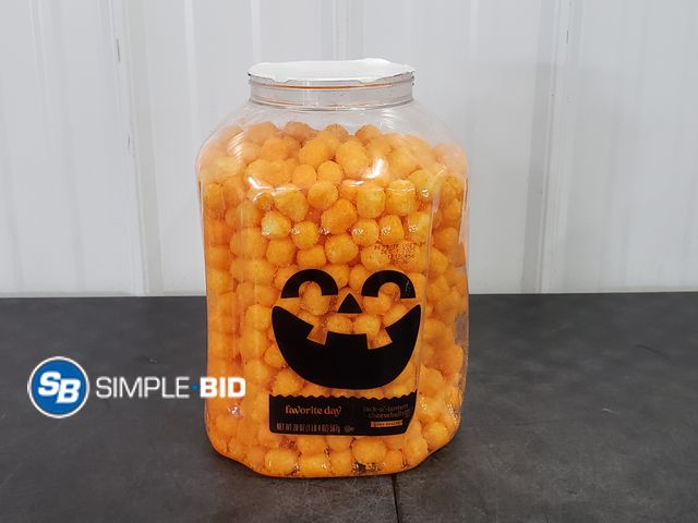 Lot 58-65859 - CHEESEBALLS! 1lb - unopened - expired - sealed - no lid