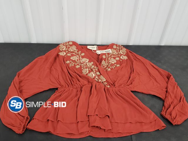 Lot 58-74433 - New Women's Savanna Jane V-Neck Dress Shirt - SIZE 2XL