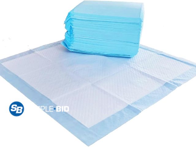Lot 58-68450 - New Amazon Basics Scented Dog and Puppy Potty Training Pee Pads, 5-Layer Leak-Proof Super Absorbent ...