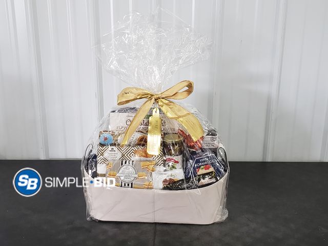 Lot 58-71846 - Wine Country Houdini Faux Leather tote filled with Chocolates, Wafers, and more - A great gift (expi...