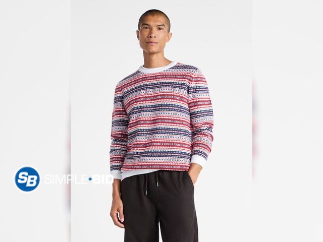 Lot 58-70577 - Free Assembly Men's Fair Isle Sweater with Long Sleeves - Size 3XL - NWT