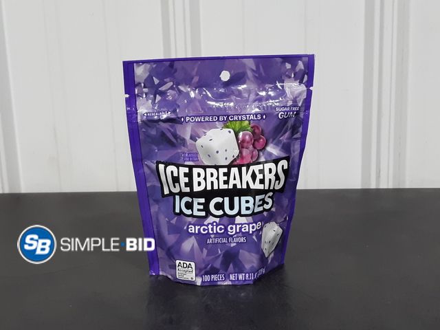Lot 58-17753 - New ICE BREAKERS - ice cubes - arctic grape 100 pieces