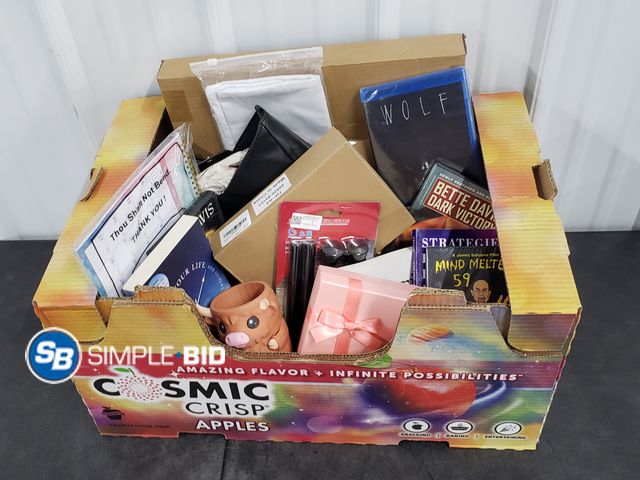 Lot 58-60130 - BOX of small amazon items and more - variety of items - unused