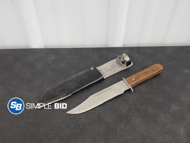 Lot 58-36568 - Original Bowie Knife with Sheath from Pakistan