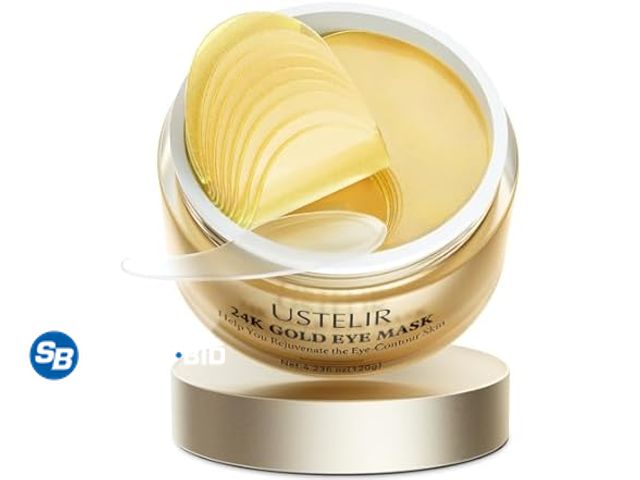 Lot 58-38244 - New USTELIR Under Eye Patches - For puffy eyes dark circles wrinkles - 40 pairs