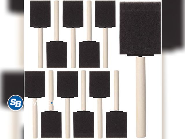 Lot 58-68506 - New Bates Foam Paint Brushes