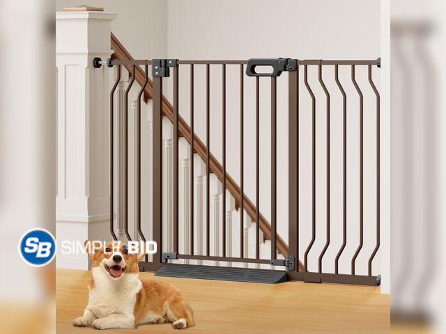 Lot 58-57110 - New GROWNSY Baby Gate for Stairs, 30.5"-48.4" Pressure Mounted Baby Gate for Top of Stair&amp;Doorwa...