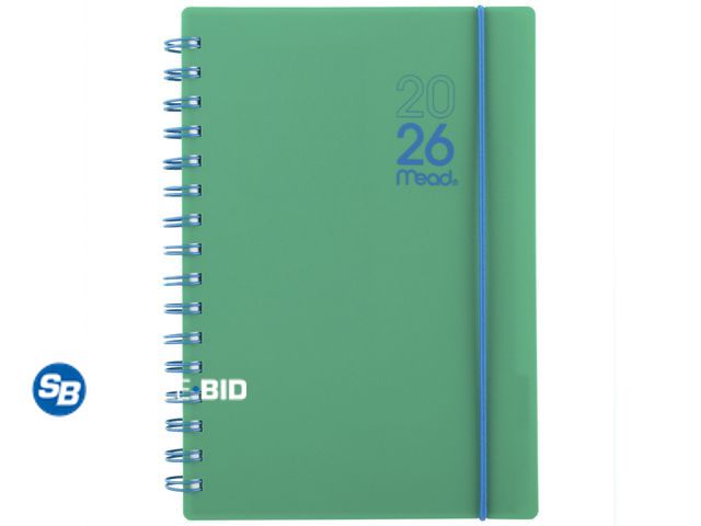 Lot 58-60393 - New Mead Color Pop 2026 Weekly Planner, Mystic Green, 5.5" x 8.5"
