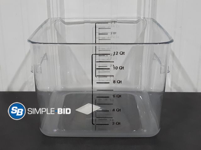 Lot 58-28360 - Rubbermaid Space Saving Container - 12 Liters or 12 Qts. - New