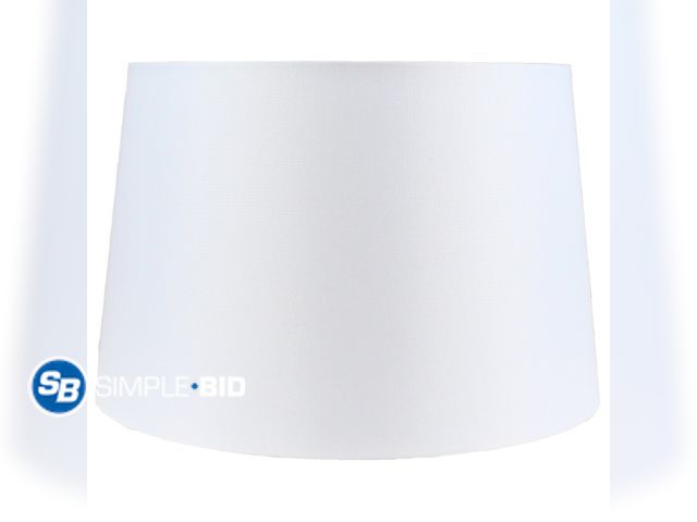 Lot 58-58780 - Lot of (2) New Mainstays Basic White Large Lamp Shades