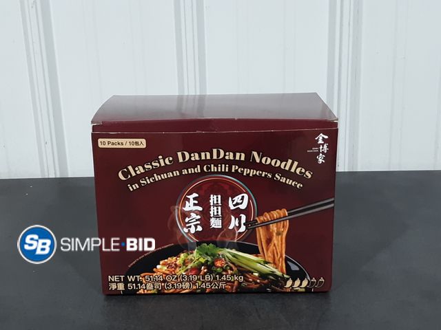Lot 58-35580 - Classic Dandan NOODLES in sichuan and chili peppers sauce - 6 packages - unopened