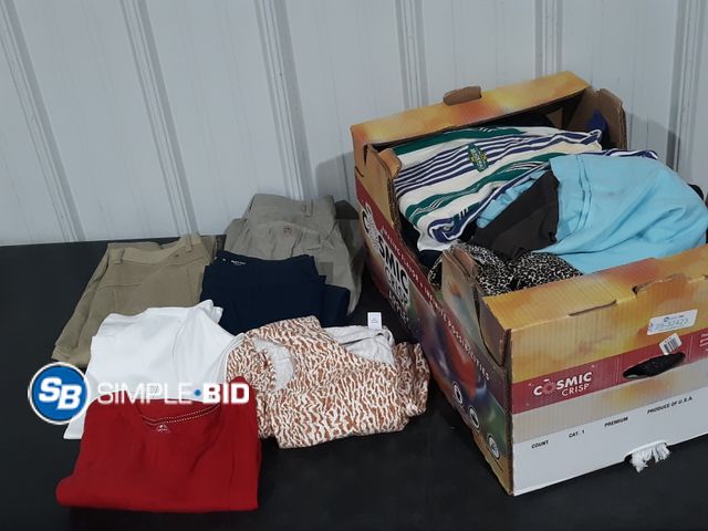 Lot 58-32423 - CLOTHING! Lot of Men, Women, Kids Clothing - variety of styles and sizes - used but in good conditio...