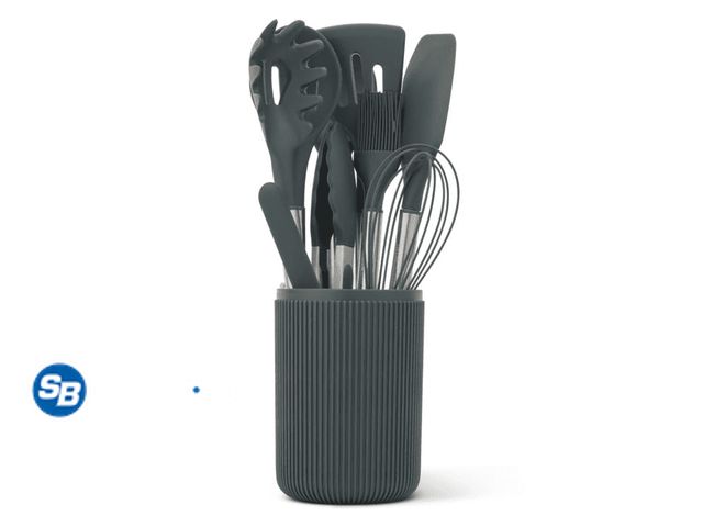 Lot 58-51335 - New Thyme &amp; Table 10-Piece Silicone Gadget Set - Green