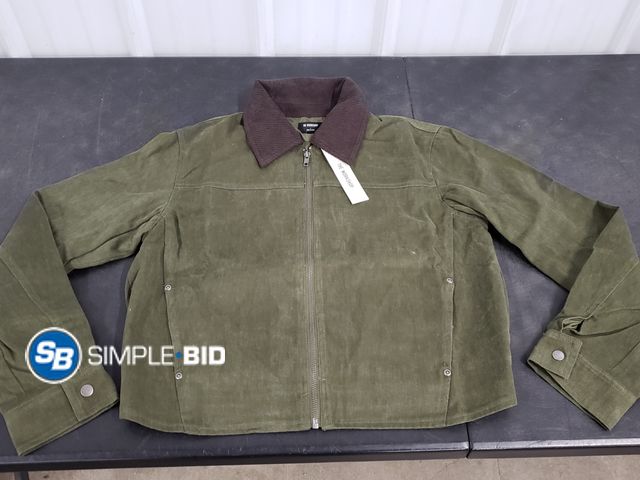 Lot 58-69289 - New Women's The Work shop Cropped Olive Green Jacket - SIZE L