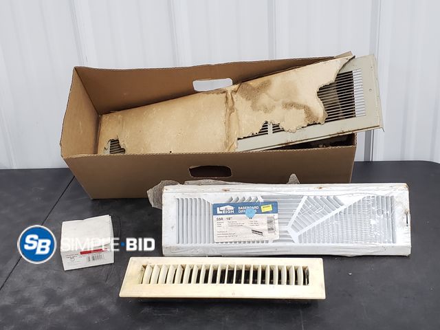 Lot 58-75108 - Box of Various Register Covers and Thermostat