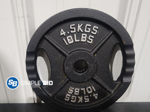 Lot 58-27519 - New New 2" Olympic plate weight plate for strength training 10lbs