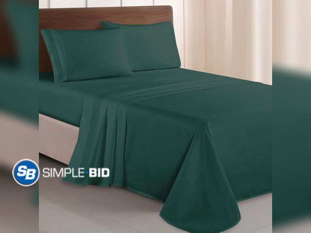 Lot 58-62915 - New Elegant Comfort Luxurious 1500 Premium Hotel Quality Microfiber Three Line Embroidered Softest 6...