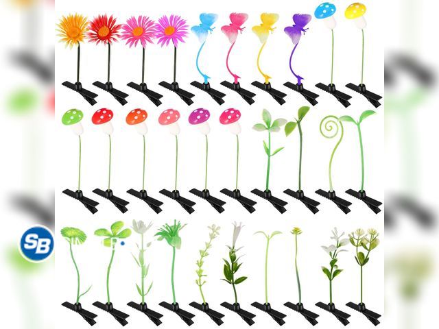 Lot 58-74945 - New 30 Pcs Bean Sprout Hair Clips Plant Styles,Sweet