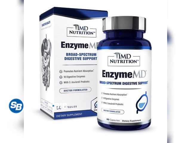 Lot 58-77875 - New 1MD Nutrition EnzymeMD - Digestive Enzymes Supplement