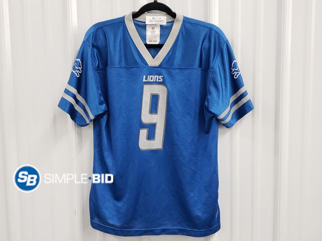 Lot 58-50083 - Old Stafford - Detroit Lions Jersey - Youth Size XL - Light Use