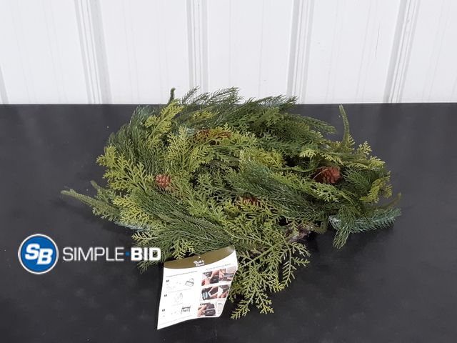 Lot 58-21286 - Foldable Wreath - Lights with Timer Functions - Flexible Easy Storage