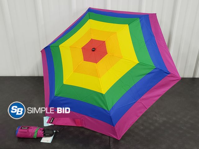 Lot 58-50362 - Lot of (2) New Shed Rain Mini Manual Umbrellas