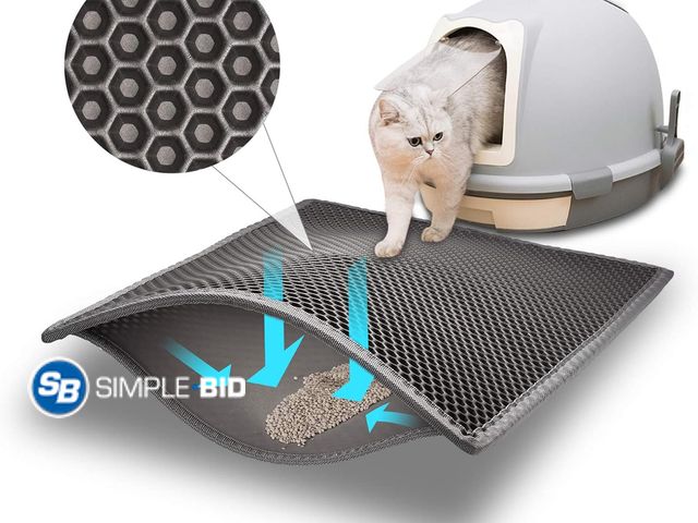 Lot 58-50613 - New Pieviev Cat Litter Mat Double Layer Waterproof Urine Proof Trapping Mat