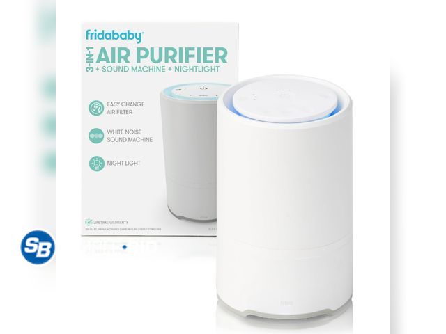 Lot 58-54133 - Frida Baby 3 in 1 Air Purifier and Sound Machine, HEPA Air Purifier for Allergies, 150 Sq Ft - appea...