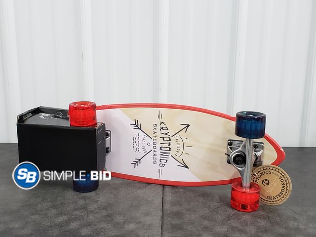 Lot 58-59730 - New Kryptonics 23" Mini Fat Cruiser Skateboard