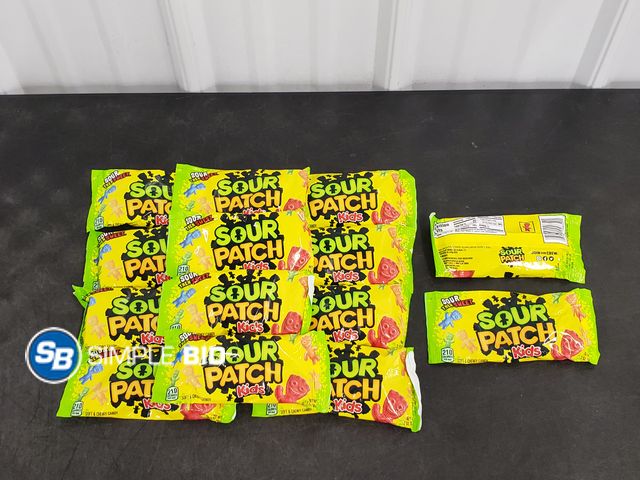 Lot 58-80555 - Lot of (14) SOUR PATCH KIDS - unopened - out of box - expired