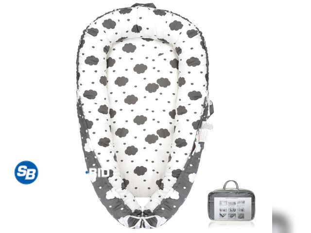 Lot 58-54146 - New BUTOA Baby Lounger - Breathable &amp; Soft Baby Nest, Portable and Lightweight Tummy Time Lounge...