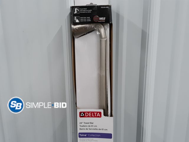 Lot 58-38794 - Delta 24" Towel Bar Tolva Collection - Brushed Nickel Finish - New