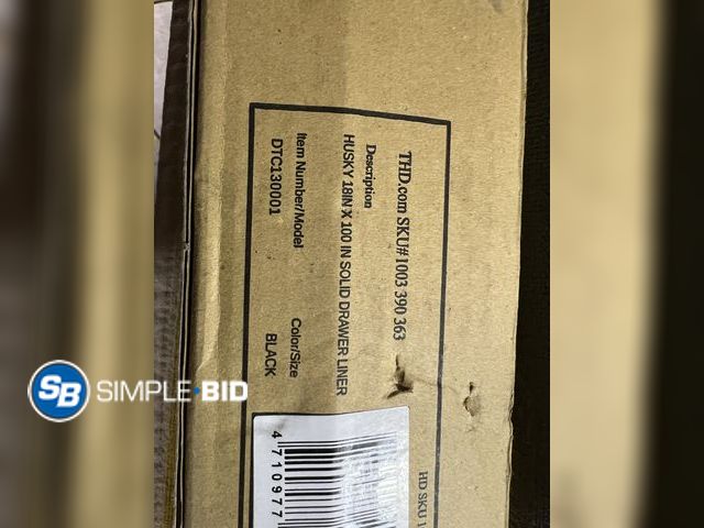 Lot 58-38595 - New Husky 18in x 100 in Solid Drawer Liner