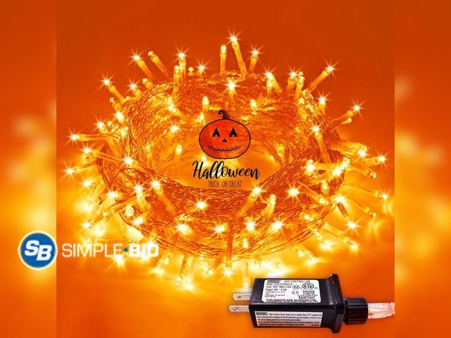 Lot 58-32098 - New SKYUSE Halloween String Lights Outdoor Waterproof, 75.5FT 200 LED Christmas Twinkle Fairy Lights...