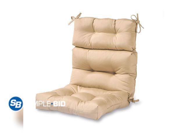 Lot 58-37420 - New Greendale Home Fashions Stone 44 x 22 in. Outdoor High Back Chair Cushion